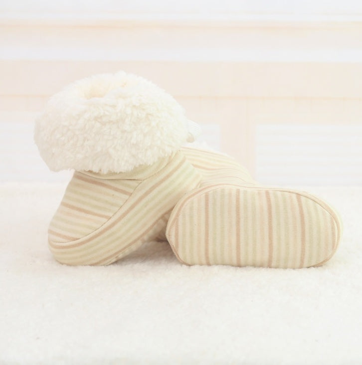 New style Baby Shoes Infant Soft Soled Footwear for Newborns Winter Toddler Keep Warm Print First Walkers Shoes for babies kids - LittleLullabyLoft