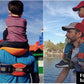 Hands-Free Shoulder Carrier with Ankle Straps and Cushioned Hip Seat Nylon Child Strap Rider travel back frame infant saddle - LittleLullabyLoft