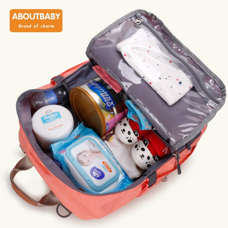 Large Capacity Waterproof Nappy Diaper Bag Travel Backpack