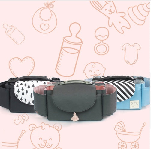Multifunction Baby Stroller Bag Organizer Maternity Nappy Bag Stroller Accessories Cup wheelchair bag - LittleLullabyLoft