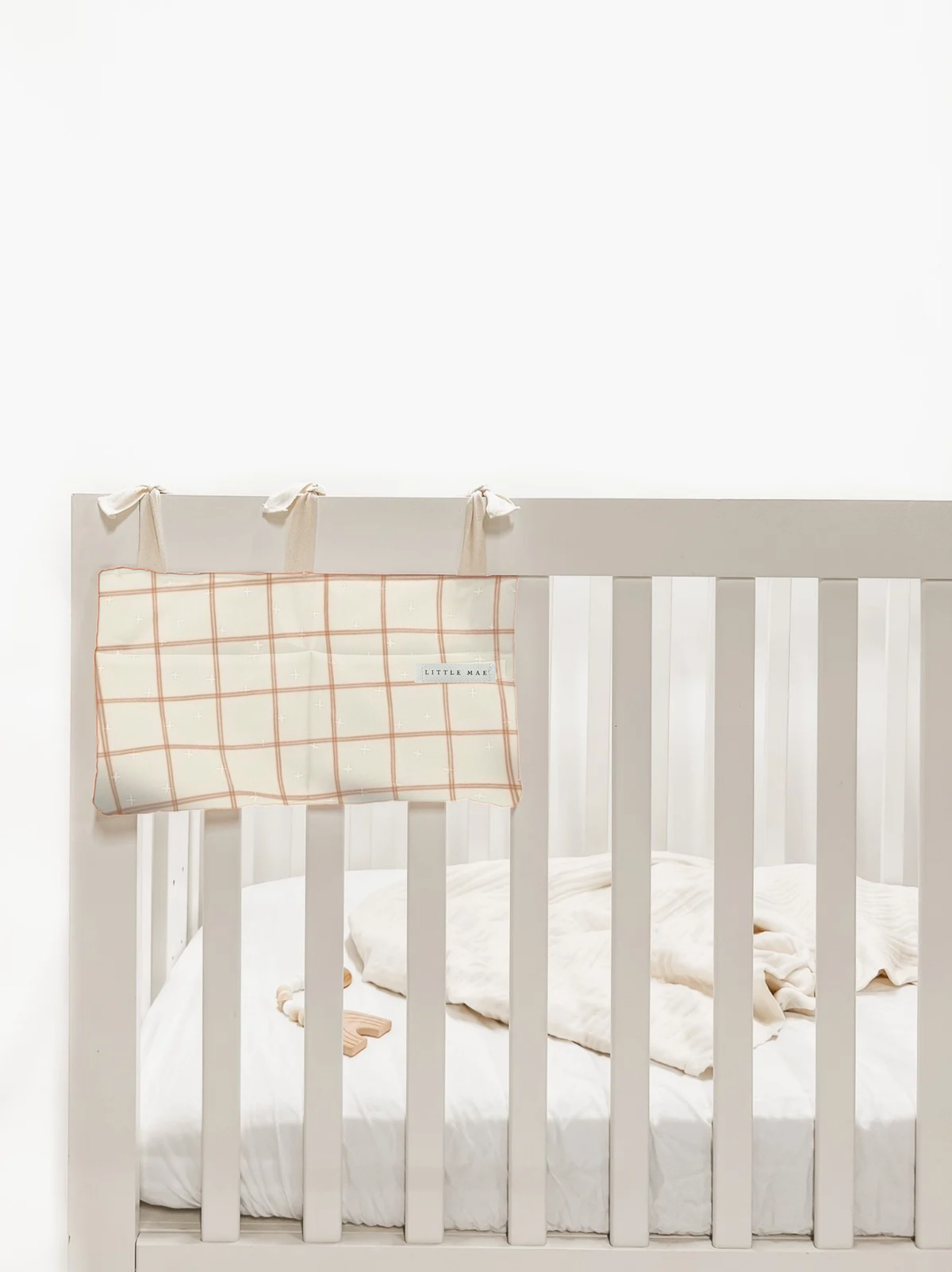 Baby Crib Diaper Caddy Storage Organizer Nursery Room - LittleLullabyLoft