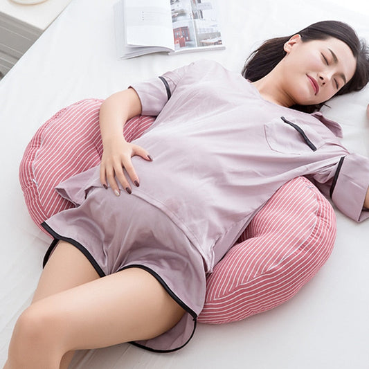U-Shaped Pregnancy Pillow for Belly and Side Sleepers - LittleLullabyLoft