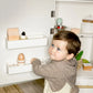 Tiny Land® Play Kitchen Accessories – Play Kitchen Fridge: Wooden Cabinet Refrigerator for Kids - LittleLullabyLoft