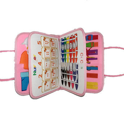 Children's Busy Board Dressing and Buttoning Learning Book Toy