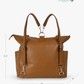 The Lillian Diaper Bag - Cognac - LittleLullabyLoft