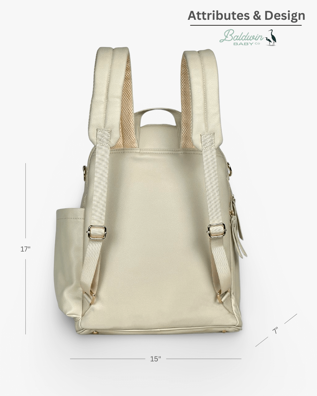 The Daphne Diaper Bag - Sandstone - LittleLullabyLoft