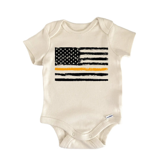 Search and Rescue Thin Orange Line Flag Baby Gift Baby Bodysuit
