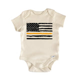 Search and Rescue Thin Orange Line Flag Baby Gift Baby Bodysuit