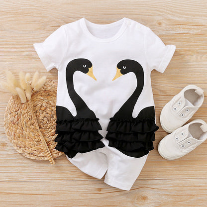 Baby Short Sleeve Casual Onesie for Everyday Comfort - LittleLullabyLoft