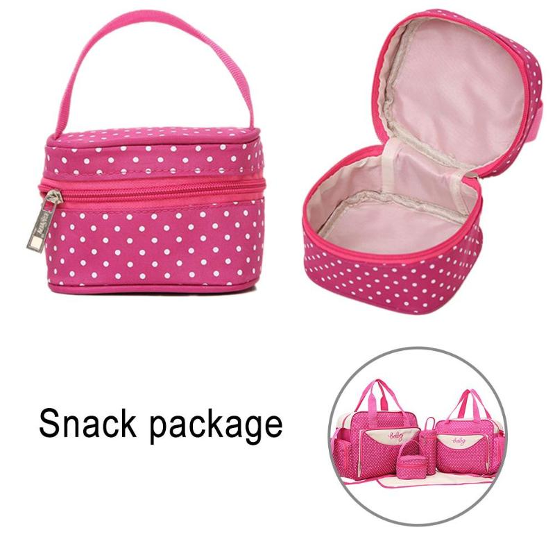 5-Piece Maternity Diaper Bag Set with Baby Accessories