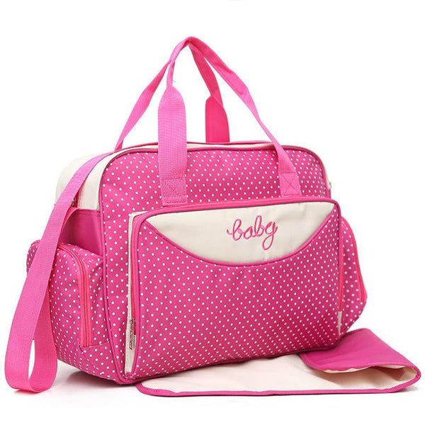 5-Piece Maternity Diaper Bag Set with Baby Accessories