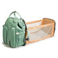 Portable Folding Crib Diaper Backpack with Changing Pad Travel - LittleLullabyLoft