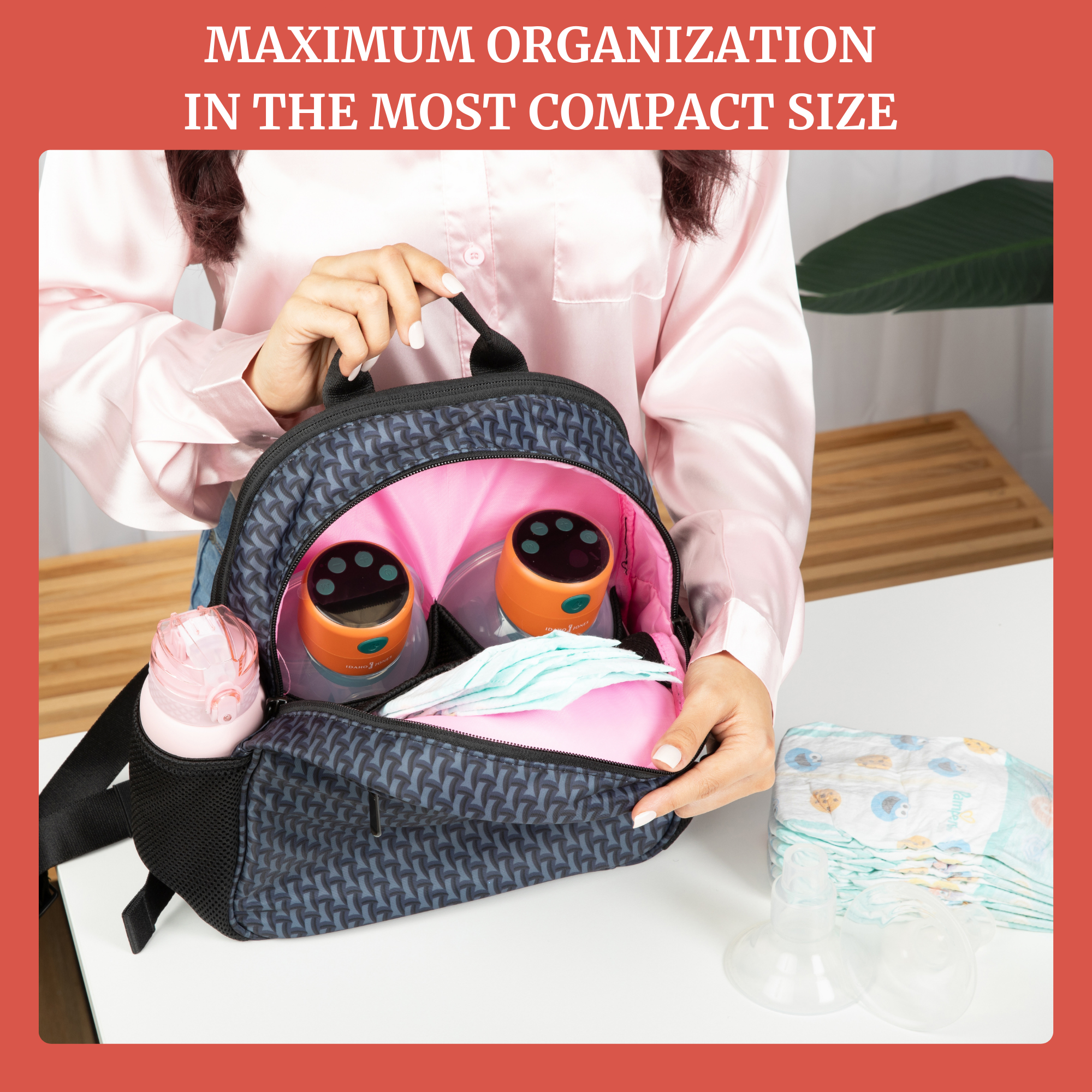 Small Claremont Diaper Bag Backpack Compact Baby Travel