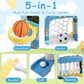 5 in 1 Toddler Sports Toy with Adjustable Basketball Hoop for Baby Boys Girls 18 Months+ - LittleLullabyLoft