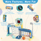 5 in 1 Toddler Sports Toy with Adjustable Basketball Hoop for Baby Boys Girls 18 Months+ - LittleLullabyLoft