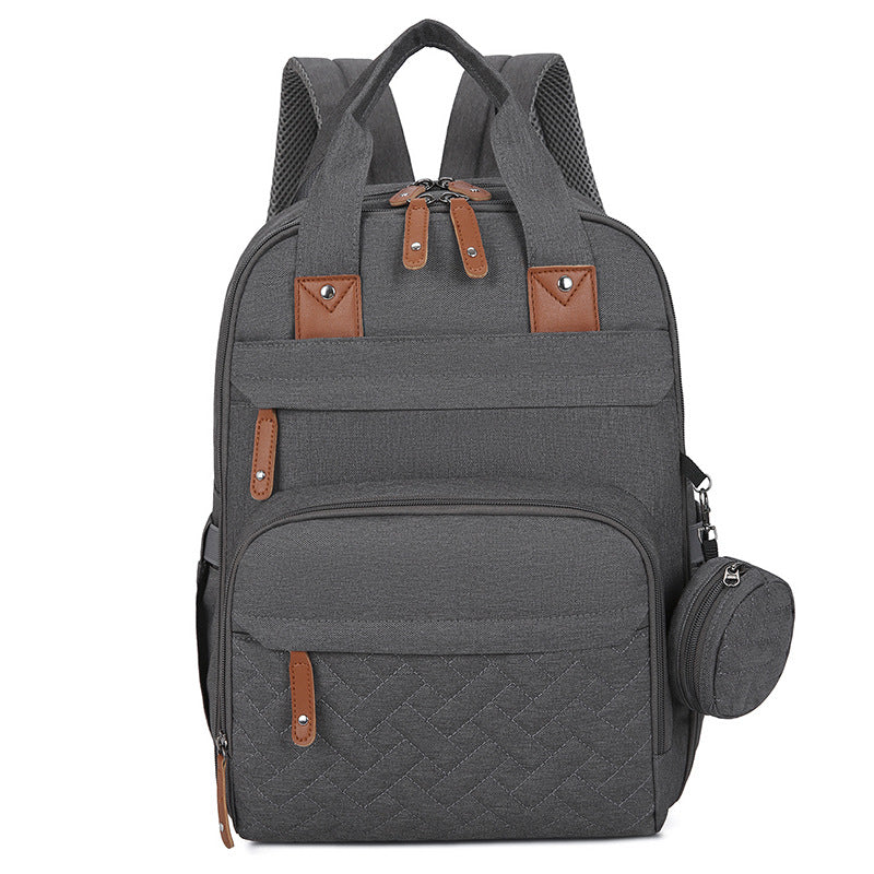 Multi-Functional Diaper Bag with Changing Pad Warming Compartment