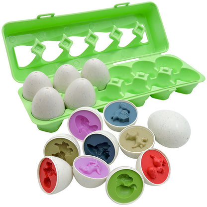 Baby Learning Educational Toy Smart Egg Toy Games Shape Matching Sorters Toys Montessori Eggs Toys For Kids Children - LittleLullabyLoft