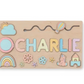 Personalized Baby Name Wooden Puzzle Toy - LittleLullabyLoft