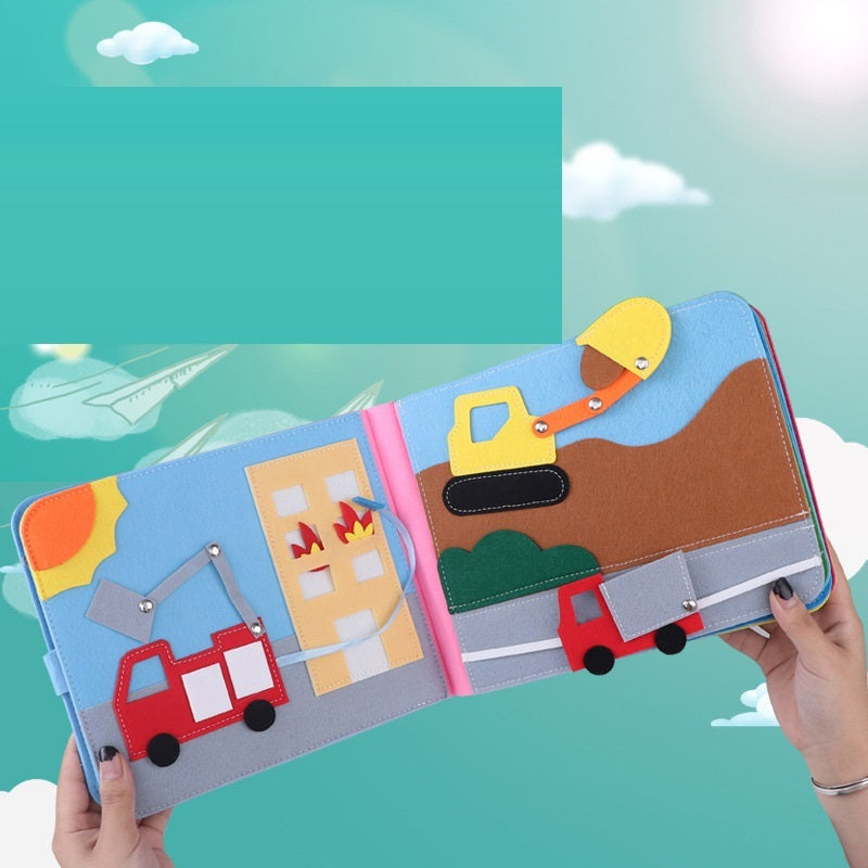 Felt Busy Board 3D Educational Learning Activity Book