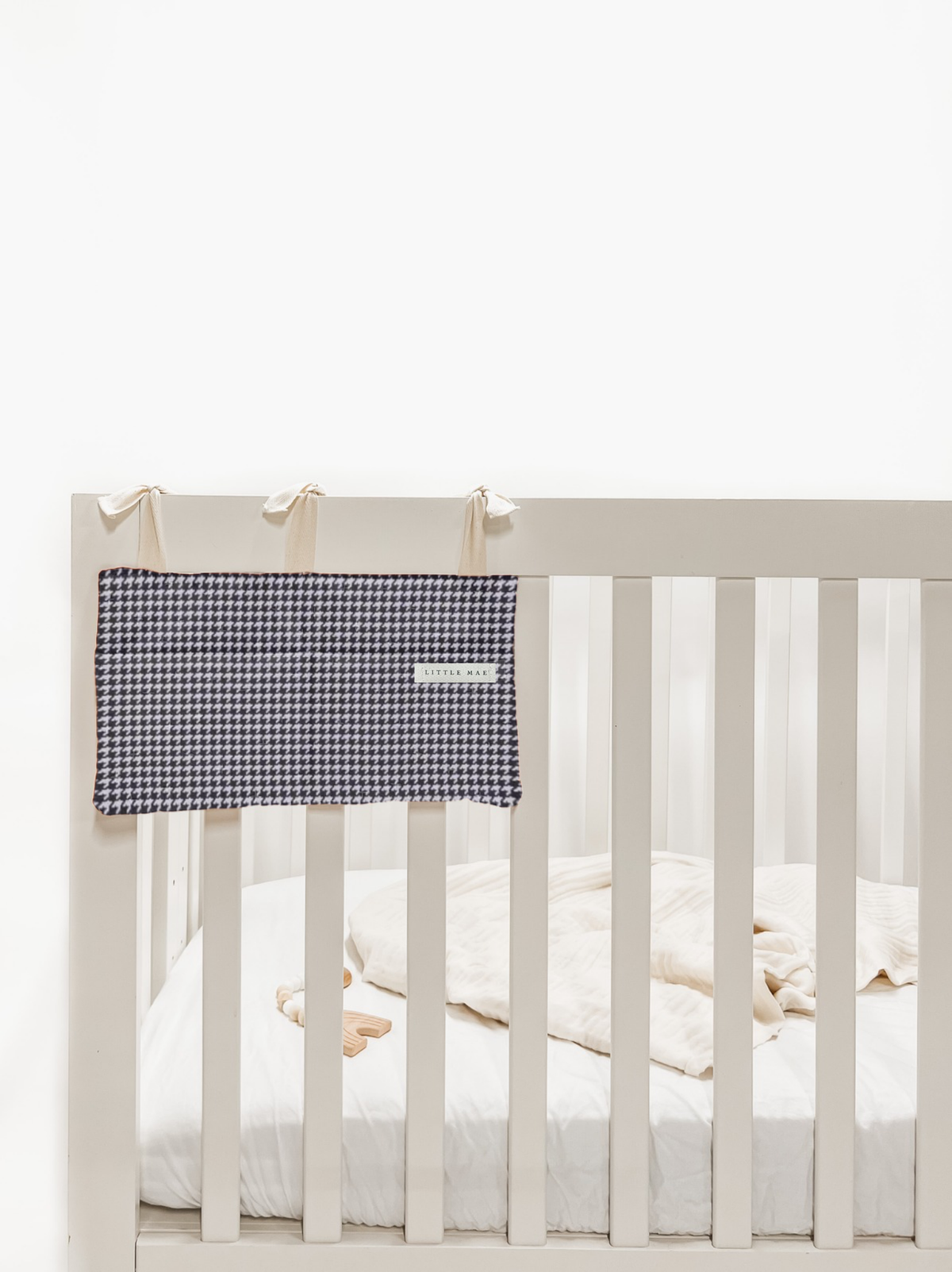 Baby Crib Diaper Caddy Storage Organizer Nursery Room - LittleLullabyLoft