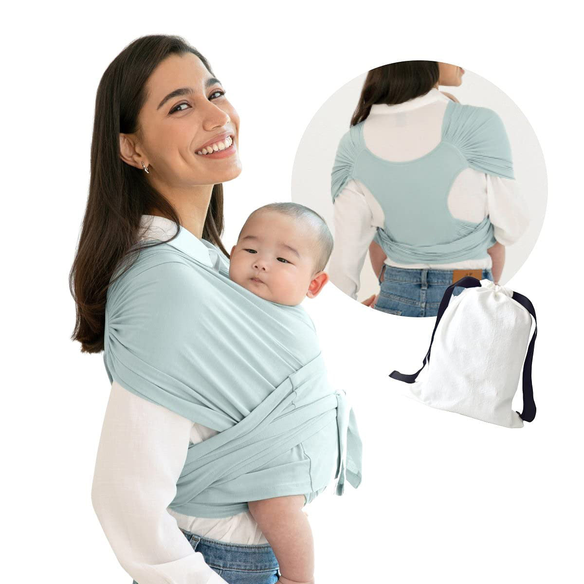 Summer Cotton Cross Simple  Baby Carrier - LittleLullabyLoft