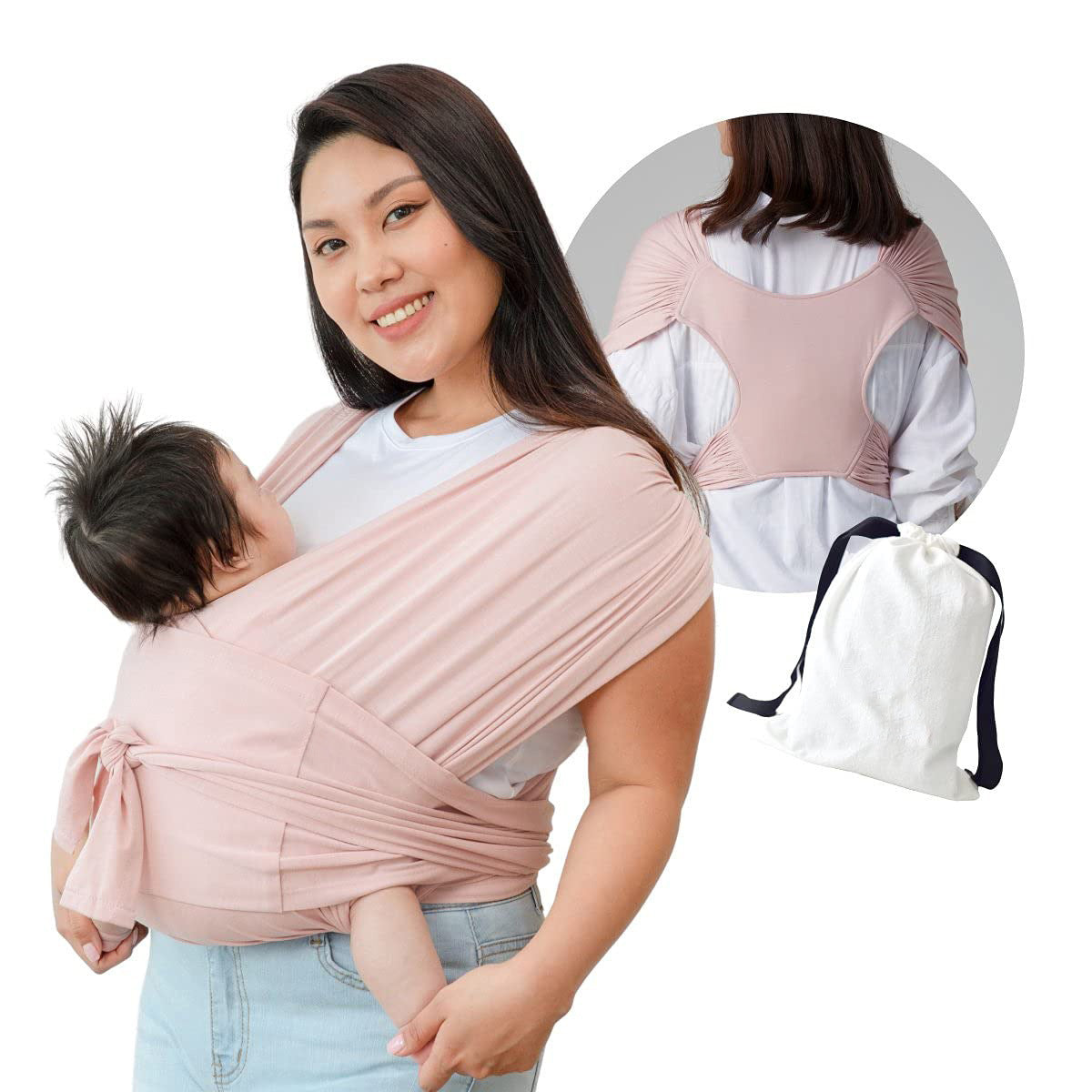 Summer Cotton Cross Simple  Baby Carrier - LittleLullabyLoft
