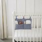 Baby Crib Diaper Caddy Storage Organizer Nursery Room - LittleLullabyLoft