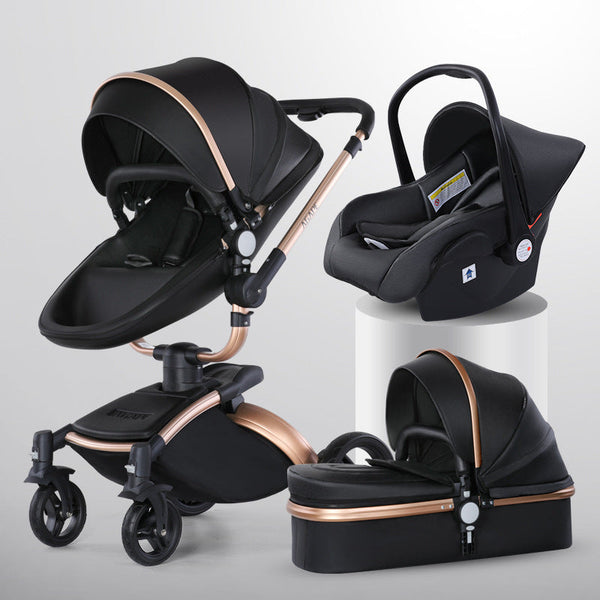 3-in-1 High Landscape 360° Rotating Foldable Baby Stroller