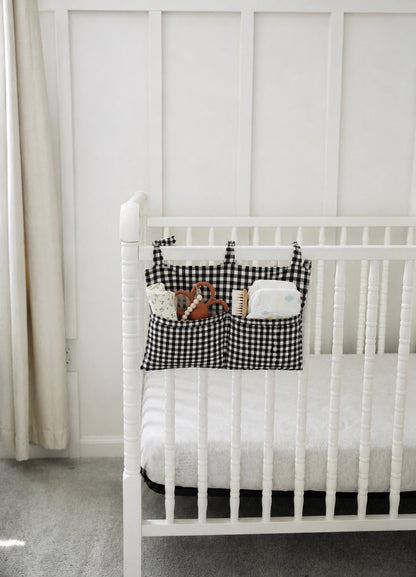 Baby Crib Diaper Caddy Storage Organizer Nursery Room - LittleLullabyLoft