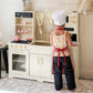 Tiny Land® Iconic Wooden Play Kitchen – Cream Pretend Cooking Set for Kids - LittleLullabyLoft