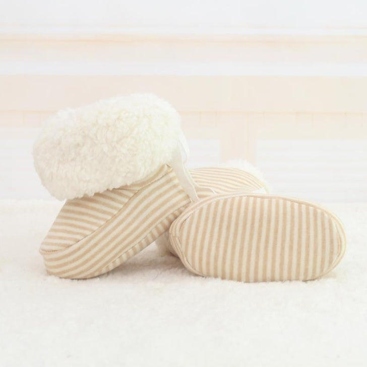 New style Baby Shoes Infant Soft Soled Footwear for Newborns Winter Toddler Keep Warm Print First Walkers Shoes for babies kids - LittleLullabyLoft