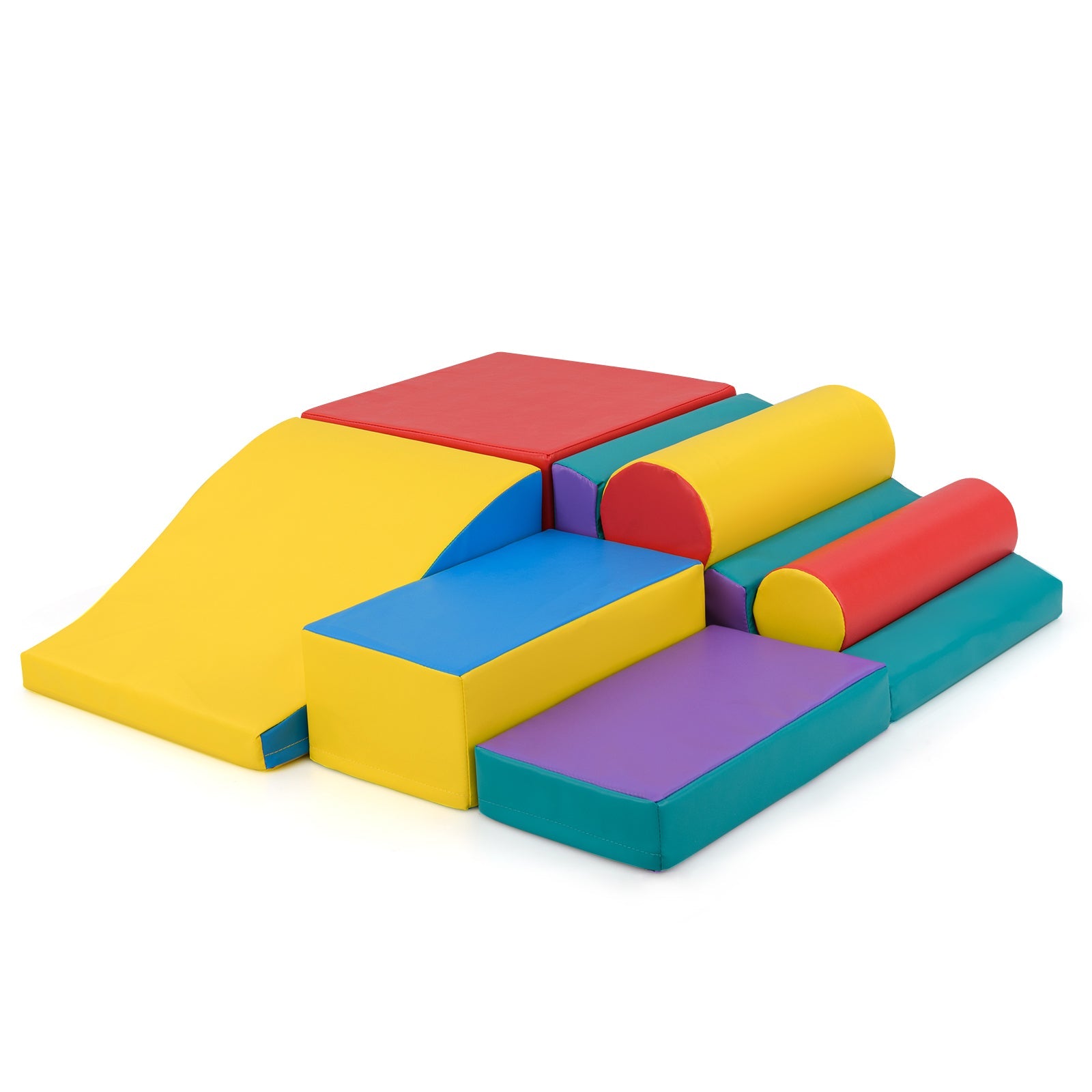 7-Piece Foam Blocks for Toddlers Soft Climbing Toys Indoor Play for Babies
