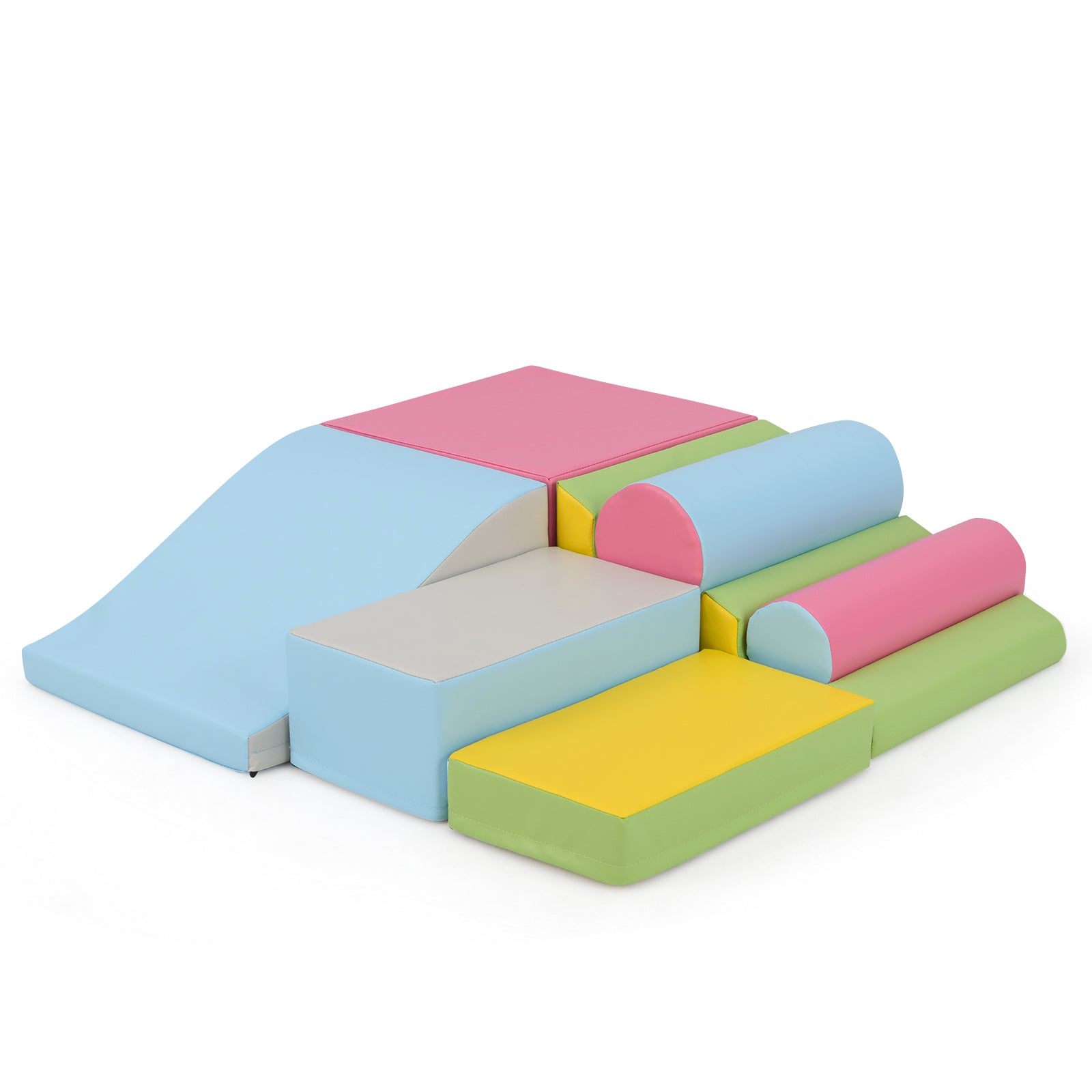 7-Piece Foam Blocks for Toddlers Soft Climbing Toys Indoor Play for Babies