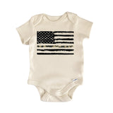 Thin Green Line Flag Military Baby Gift Baby Bodysuit