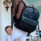 The Daphne Diaper Bag - Onyx - LittleLullabyLoft