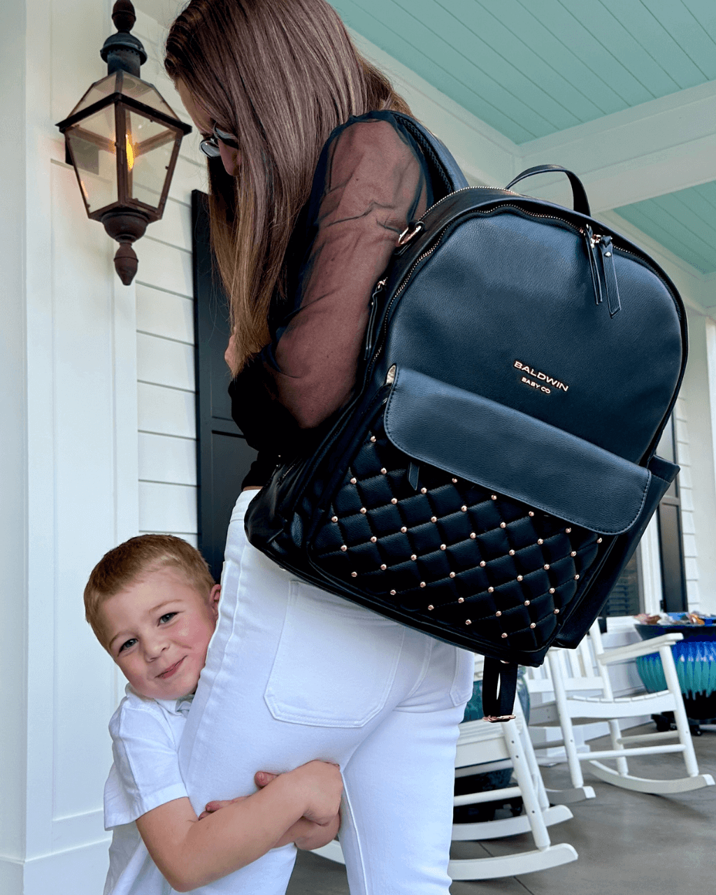 The Daphne Diaper Bag - Onyx - LittleLullabyLoft