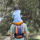 Hands-Free Shoulder Carrier with Ankle Straps and Cushioned Hip Seat Nylon Child Strap Rider travel back frame infant saddle - LittleLullabyLoft