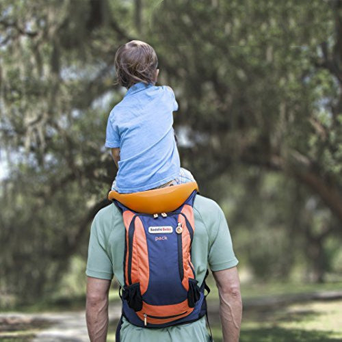 Hands-Free Shoulder Carrier with Ankle Straps and Cushioned Hip Seat Nylon Child Strap Rider travel back frame infant saddle - LittleLullabyLoft