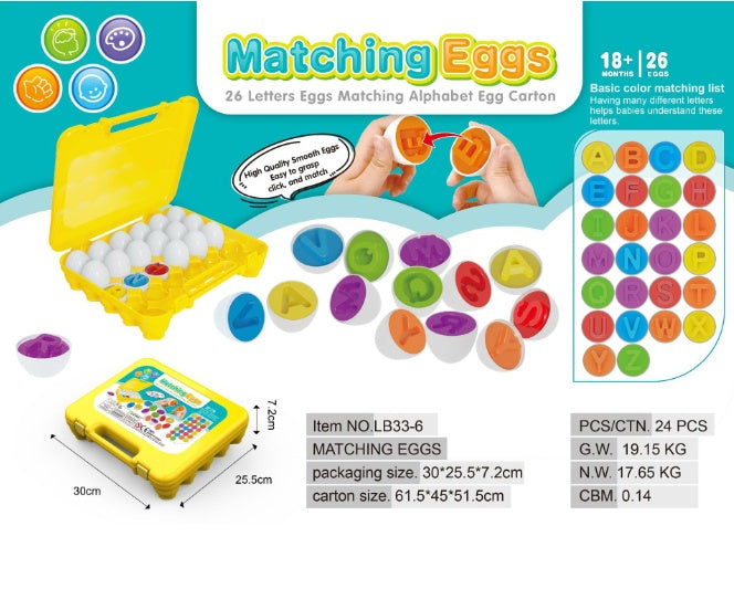 Baby Learning Educational Toy Smart Egg Toy Games Shape Matching Sorters Toys Montessori Eggs Toys For Kids Children - LittleLullabyLoft