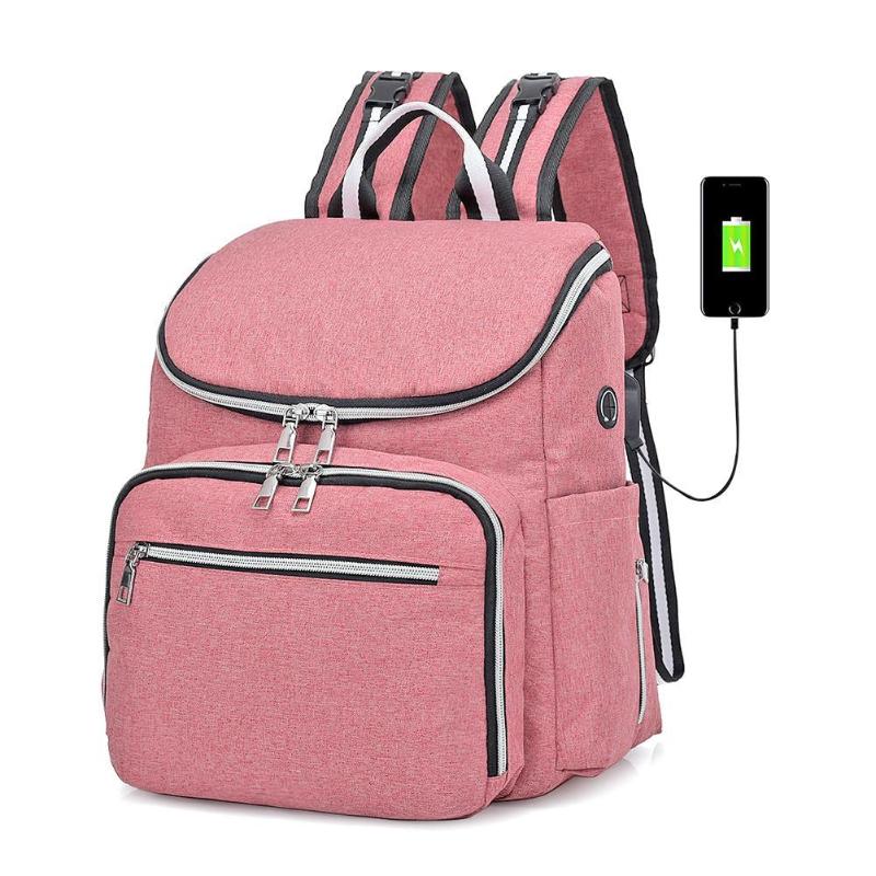 Fashion Waterproof Maternity Diaper Backpack Large Capacity Baby Bag
