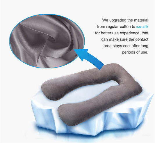 U-Shaped Maternity Pillow – Cooling Pregnancy Support Pillow - LittleLullabyLoft