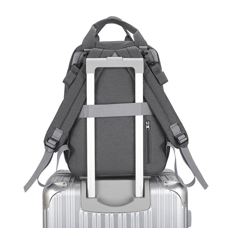 Multi-Functional Diaper Bag with Changing Pad Warming Compartment