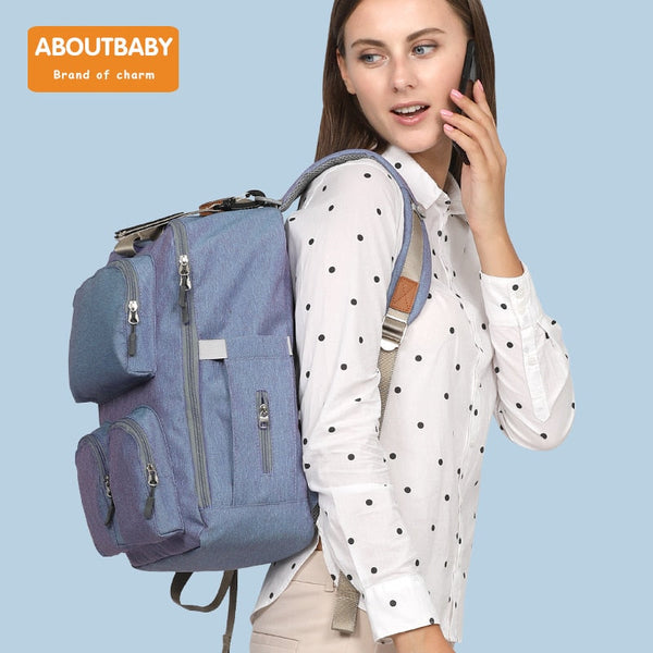 Large Capacity Waterproof Nappy Diaper Bag Travel Backpack