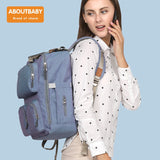 Large Capacity Waterproof Nappy Diaper Bag Travel Backpack - LittleLullabyLoft