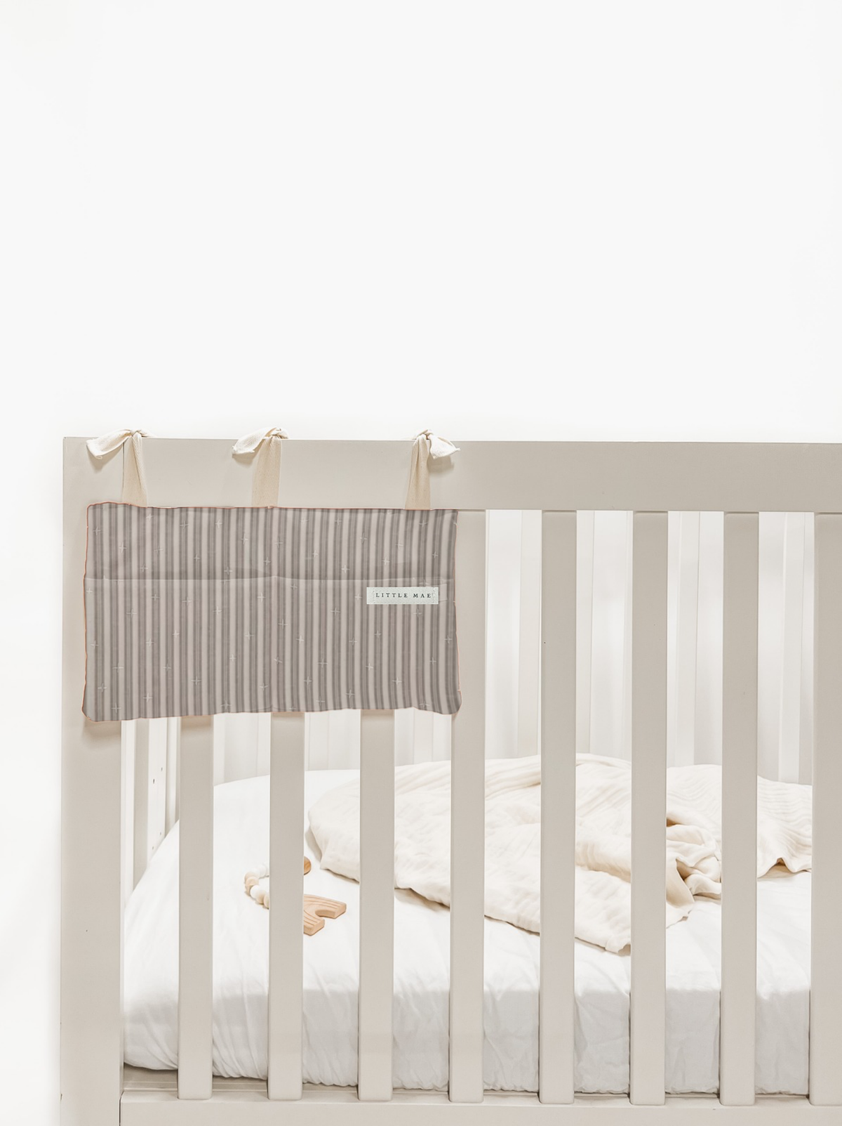 Baby Crib Diaper Caddy Storage Organizer Nursery Room - LittleLullabyLoft