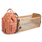 Portable Folding Crib Diaper Backpack with Changing Pad Travel - LittleLullabyLoft