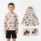 Long sleeves horse rodeo western kids boys hoodie - LittleLullabyLoft