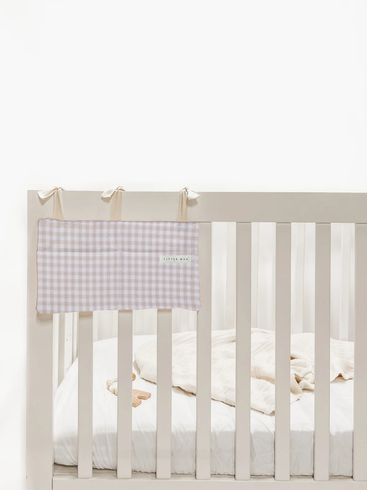 Baby Crib Diaper Caddy Storage Organizer Nursery Room - LittleLullabyLoft