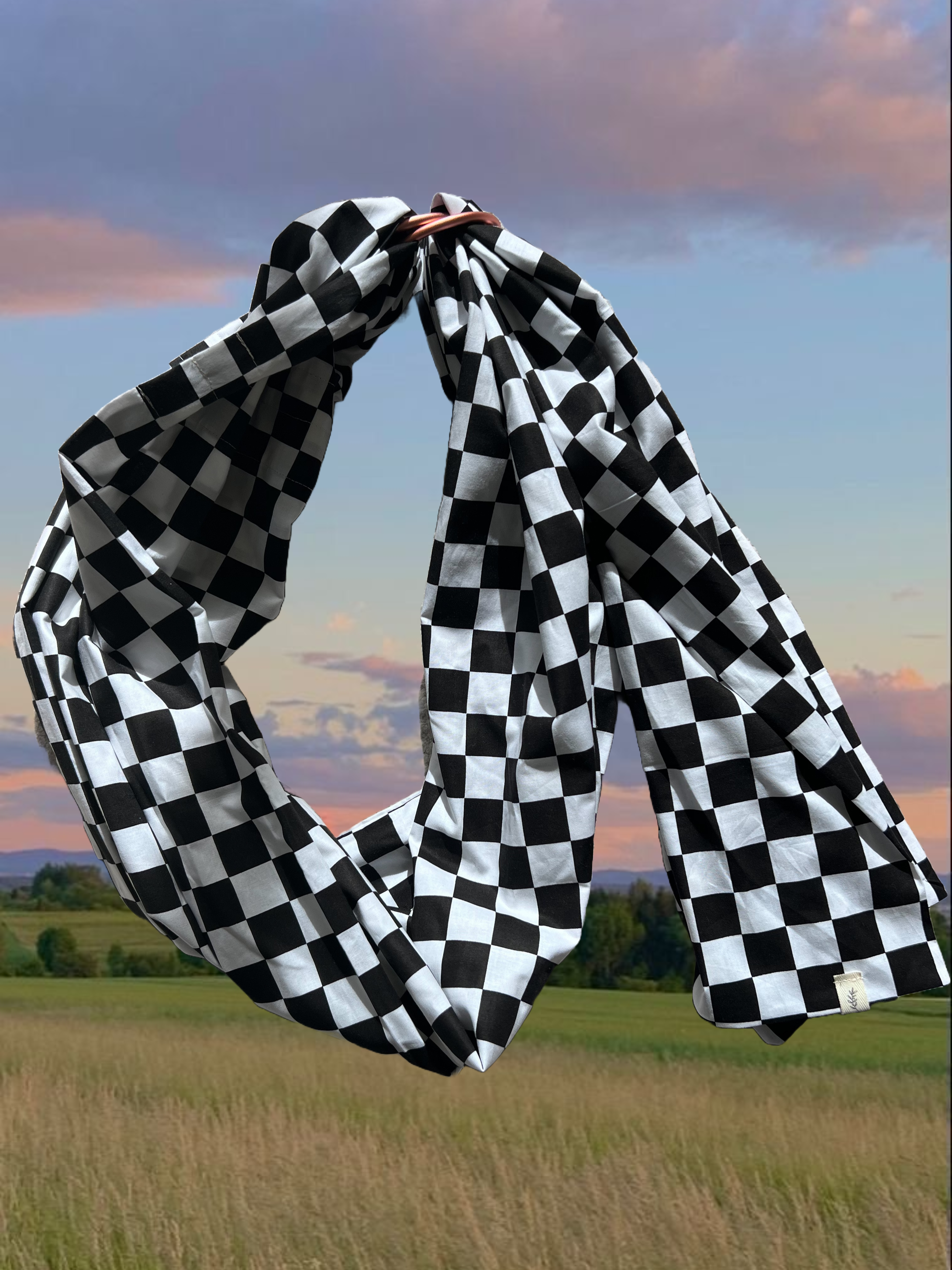 Black Race Ring Sling Carrier