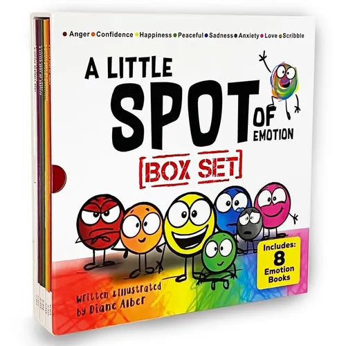 A Little Spot of Emotion 8 Book Box Set (Books 1-8: Anger, Anxiety, Peaceful, Happiness, Sadness, Confidence, Love, & Scribble Emotion) - Paperback